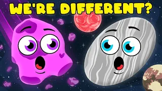 How Are Asteroids & Dwarf Planets Different? | Space Compilation For Kids | KLT