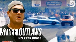 Huge Crash! Jerry Bird vs Tony McKinney | Street Outlaws: No Prep Kings