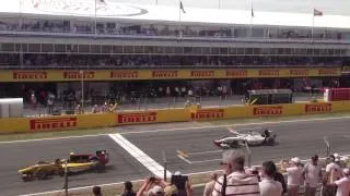 GP2 aborted race start in Barcelona 10/05/2014