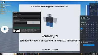 My Attempt at Trying to Get User ID 5,000,000,000 on Roblox