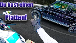 G Klassen Fahrer hat einen Platten!