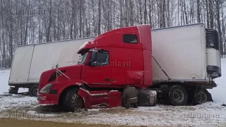 В ДТП с участием фуры под Тулой пострадал водитель легковушки