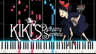 A Town with an ocean view | Kiki's Delivery Service OST PIANO TUTORIAL (Sheet in the description)
