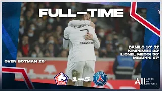 Lille vs   PSG 1 -5 Extended highlights & all Goals