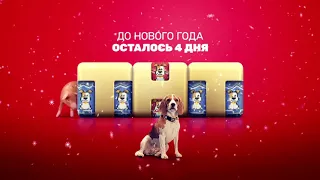 Новогодняя заставка ТНТ "До нового года осталось 4 дня" (2018)