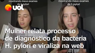 Mulher descobre bactéria no intestino e relata dificuldades no diagnóstico: 'Tinha muitos gases'