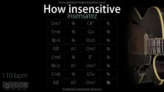 How Insensitive (110 bpm) : Bossa/Jazz Backing Track