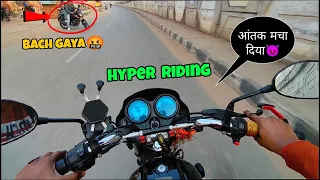 बवाल मचा दिया 😈hyper riding on splendor plus || full crazy riding @DelhiDcVlogs