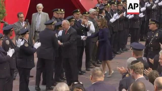 NYPD's Bratton Departs HQ For Final Time