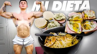 MI DIETA para GANAR MUSCULO 🔥 | Lo que COMO en UN DÍA + POSING