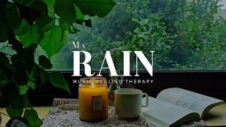 relaxing music with rain, healing rain sounds, study music, relaxing music for stress relief