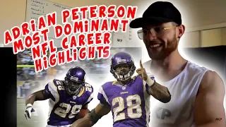 Rugby Player Reacts to ADRIAN PETERSON Most Dominant NFL Career Highlights YouTube Video!