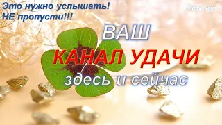 ВАШ КАНАЛ УДАЧИ🍀☀🍀здесь и сейчас🔆