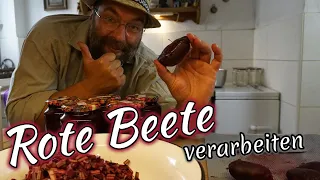 Rote Beete "Rote Rübe" ernten und verarbeiten