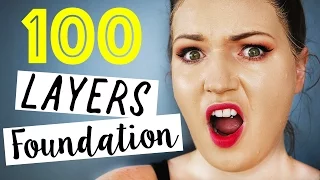 100 LAYERS OF FOUNDATION!! So Disgusting!!