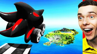 Jumping SHADOW CARS Across GTA 5 (Sonic)