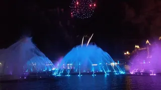 Fireworks at World's Largest Fountains The Pointe - Palm Jumairah (Dubai) Diwali night 2020