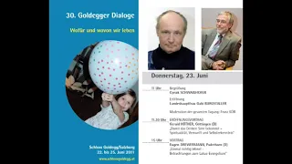 Drewermann, Gerald Hüther ua, Hirnforschung & Sinnfindung. Salzburger Nachtstudio, Goldegger Dialoge