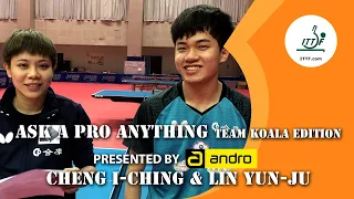 Lin Yun-Ju & Cheng I-Ching | #AskAProAnything​ presented by andro