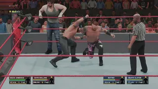 WWE 2K18 PS5: RAW: Rollins & Ambrose VS Rhino & Slater