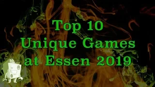 Top 10 Unique Games at Essen 2019