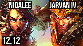 NIDALEE vs JARVAN IV (JNG) | 10/1/8, 67% winrate, Legendary | KR Master | 12.12