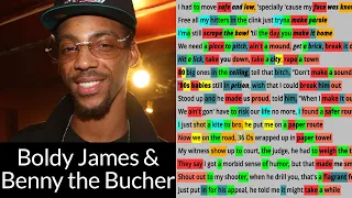 Scrape The Bowl by Boldy James, Benny The Butcher, The Alchemist - Rhyme Check lyric video