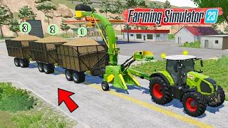 Sugarcane Harvesting With Triple Trolleys In Fs23 | Fs23 Mobile | Timelapse |