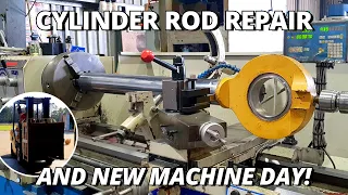 Repair CAT 988 Loader Rod & New Machine Day | Machining & Welding