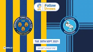 Shrewsbury Town 1-2 Wycombe Wanderers | Highlights 21/22