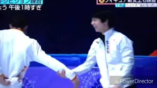 Yuzuru and Javi FUN Pyeongchang Olympics Gala Practice