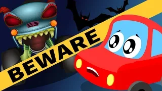 Beware of the dark | Little Red Car | Video for kids