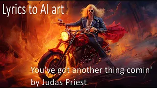 'You've Got Another Thing Comin' by Judas Priest - Lyric-Inspired AI Art