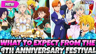 *WHAT TO EXPECT FROM THE 4TH ANNIVERSARY FESTIVAL!?* FREE UNITS + BANNER & MORE? (7DS Grand Cross)