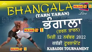 Live Bhangala ( TarnTaran ) Kabaddi Show Match 12 Nov 2021 Gharyala  vs Frandiur