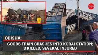 Odisha: Goods train crashes into Korai station; 3 killed, several injured