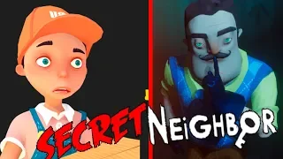 Secret Neighbor Alpha Первый взгляд! Привет сосед онлайн!  hello neighbor gameplay