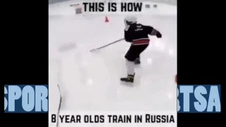 Extreme Russian Kid Hockey Training