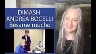 Voice Teacher Reacts to Dimash Kudiabergen - Andrea Bocelli  - Bésame mucho