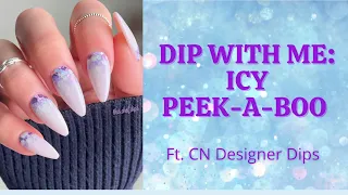 How To // Peek-A-Boo Dip Mani // Dip Powder Nails at Home