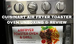 CUISINART AIR FRYER TOASTER OVEN UNBOXING & REVIEW |AIR FRYER REVIEWS |STAINLESS STEEL AIR FRYER