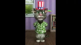 Говорящий кот Том прикольно рассказывает стишки на Укр мове!!!! Прикол TalkingTom 4