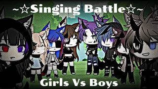 ~☆Singing Battle☆~ || Girls Vs Boys || [English text] || Part 1 || Gacha Life Indonesia 🇲🇨