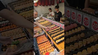 Very cheap! Only $ 0.2 sushi?! The amazing skill of the sushi artisan. / Thai street food #shorts