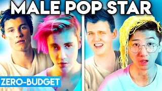 MALE POP STARS WITH ZERO BUDGET! (BEST OF SHAWN MENDES, JUSTIN BIEBER, & MORE BY LANKYBOX)