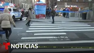 La policía de Nueva York responde al choque de dos trenes en el metro