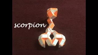 Rubik's Snake or Smiggle Snake Puzzle 48 - Scorpion - 蝎