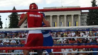 Бокс Луцьк 24.08.2016 56кг Литвищенко Микола, Огородник Андрій  День Незалежності України 2016 БОКС