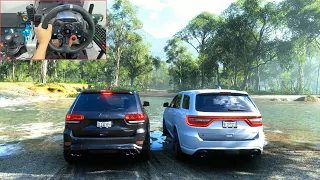 Dodge Durango SRT & Jeep Trackhawk | Forza Horizon 5 | OFFROAD CONVOY | Logitech g29 gameplay