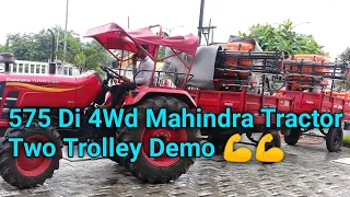 Mahindra 575 Di 4Wd Tractor Two Trolley Demo